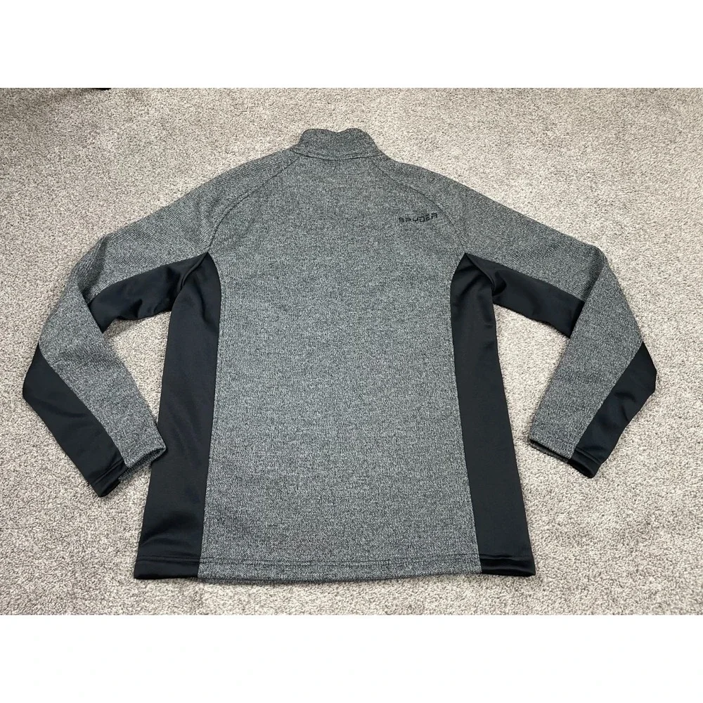 Spyder Sweatshirt Mens Large 1/4 Zip Fleece Jacket Pullover Outdoor Classic Top‎